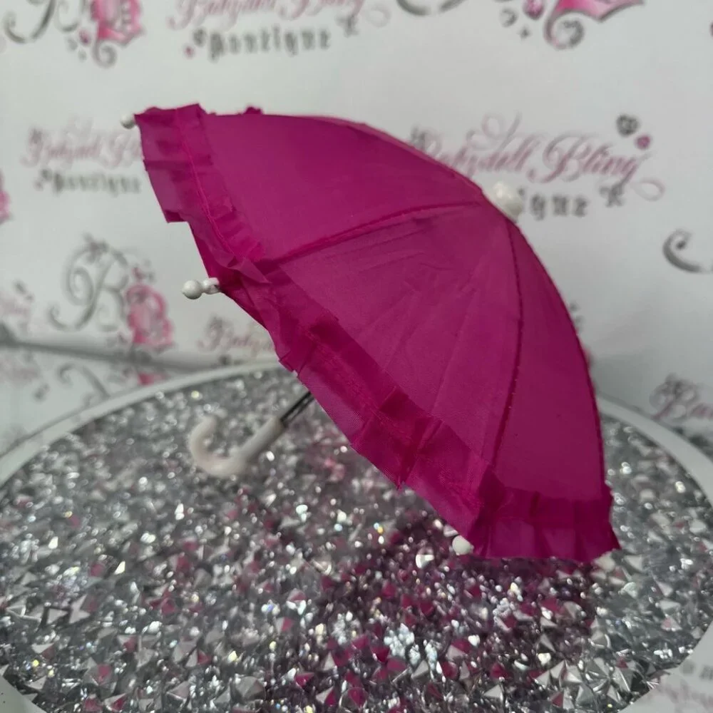 Mini phone umbrella sun outdoor no glare screen Pink Miniature Umbrella